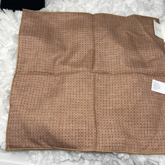 Brunello cucinelli Silk Pattern Print Square Scarf 14” - Picture 7 of 7